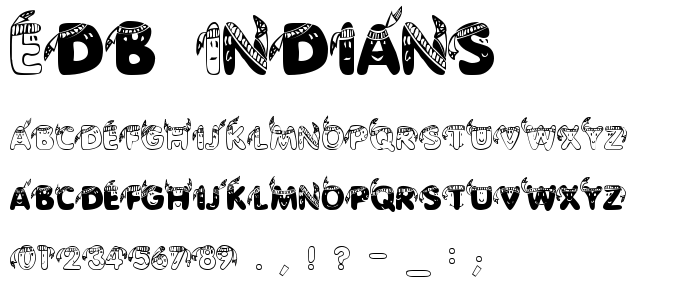 EDB Indians font